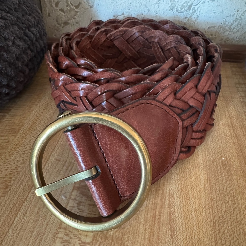 Ann Taylor Loft Weave Leather Belt